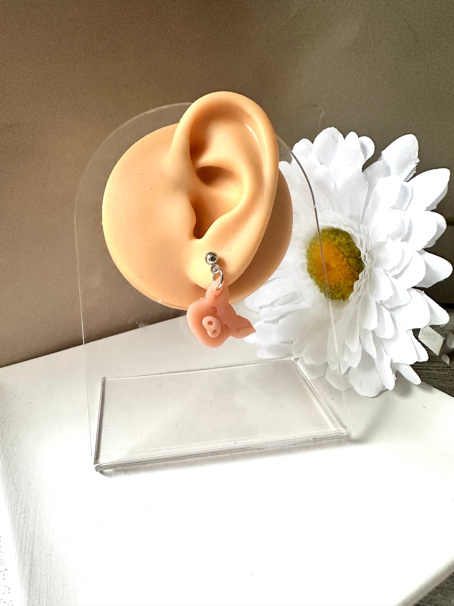 Enchanted Piglets – Polymer Clay Dangle Earrings