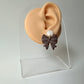 Enchanted Sideline Sports Bows – Polymer Clay Dangle Earrings | Baseball | Basketball | Volleyball | Soccer | Football | Tennis | Golf