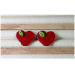 Apple Heart | Teacher - School Stud Earrings
