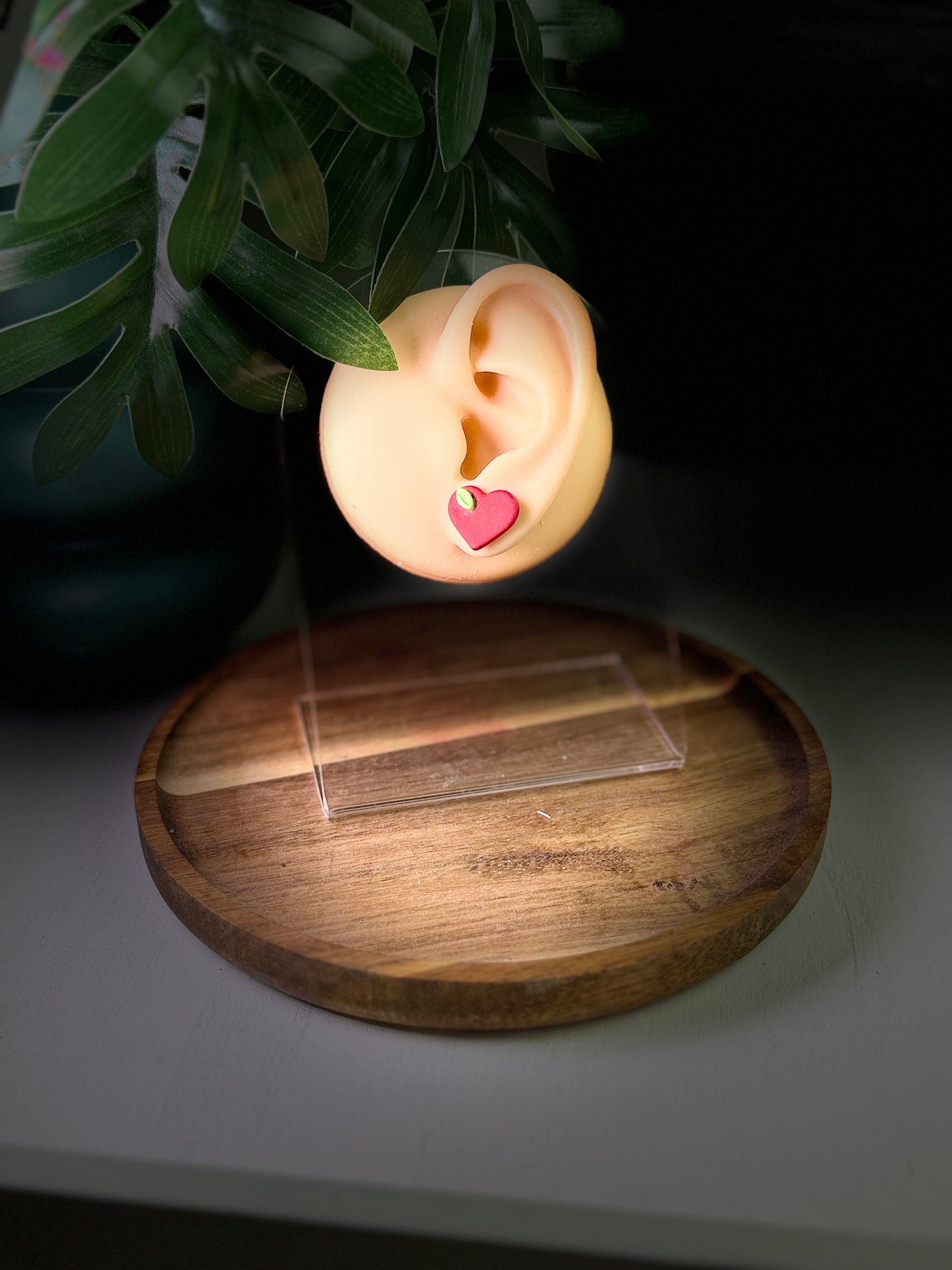 Apple Heart Stud Earrings