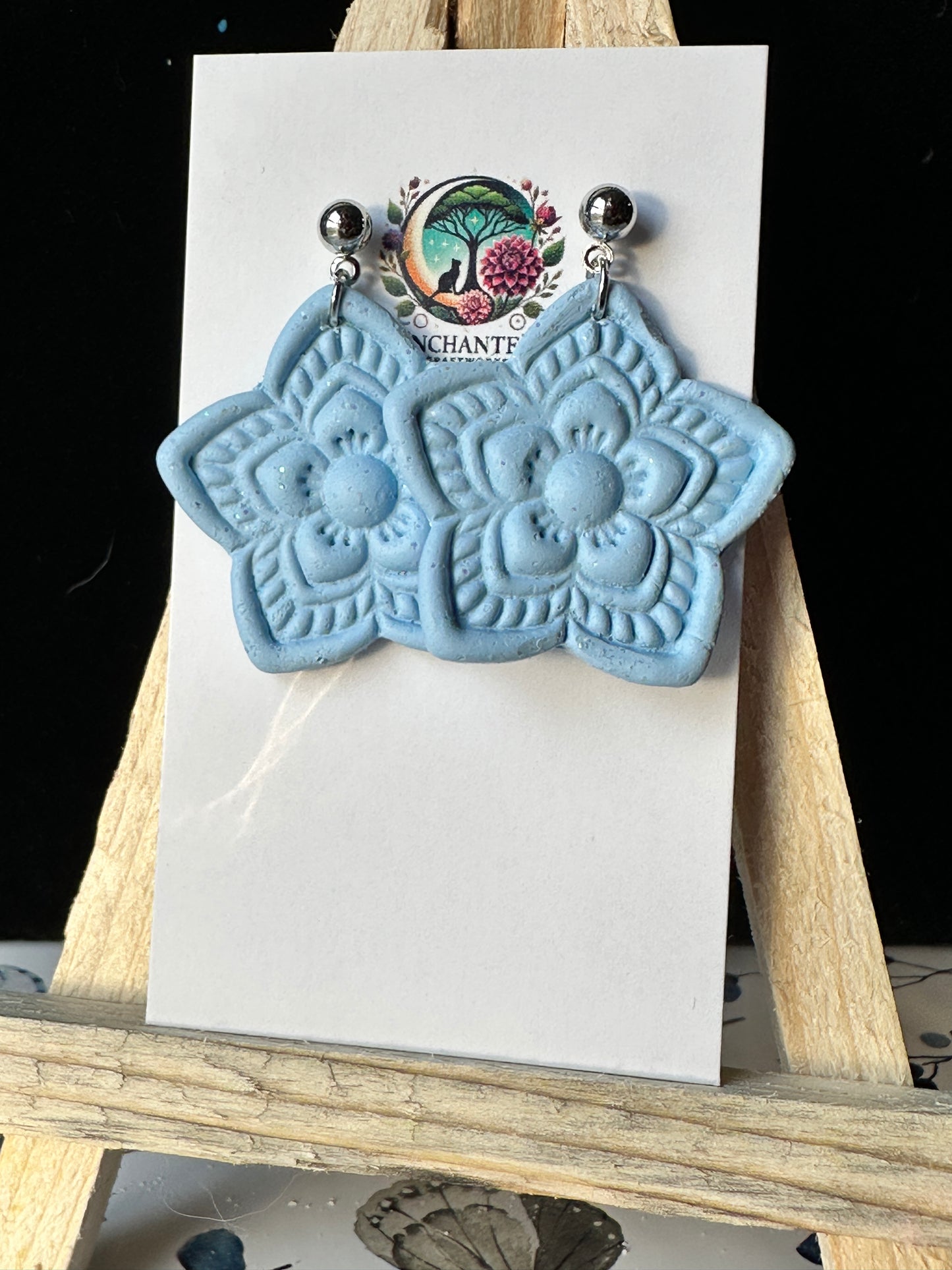 Enchanted Star Flower Dangle Earrings
