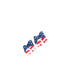 Patriotic Bow Earrings, 4th of July Earrings, American Flag Jewelry, Red White Blue Earrings, USA Clay Earrings, Handmade Holiday Earrings