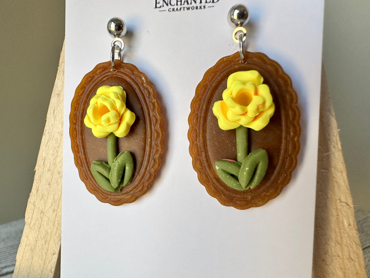 Bloom Dangles – Vintage Floral Cameo Earrings