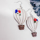 “Up, Up & Away” – Enchanted Hot Air Balloon Polymer Clay Earrings