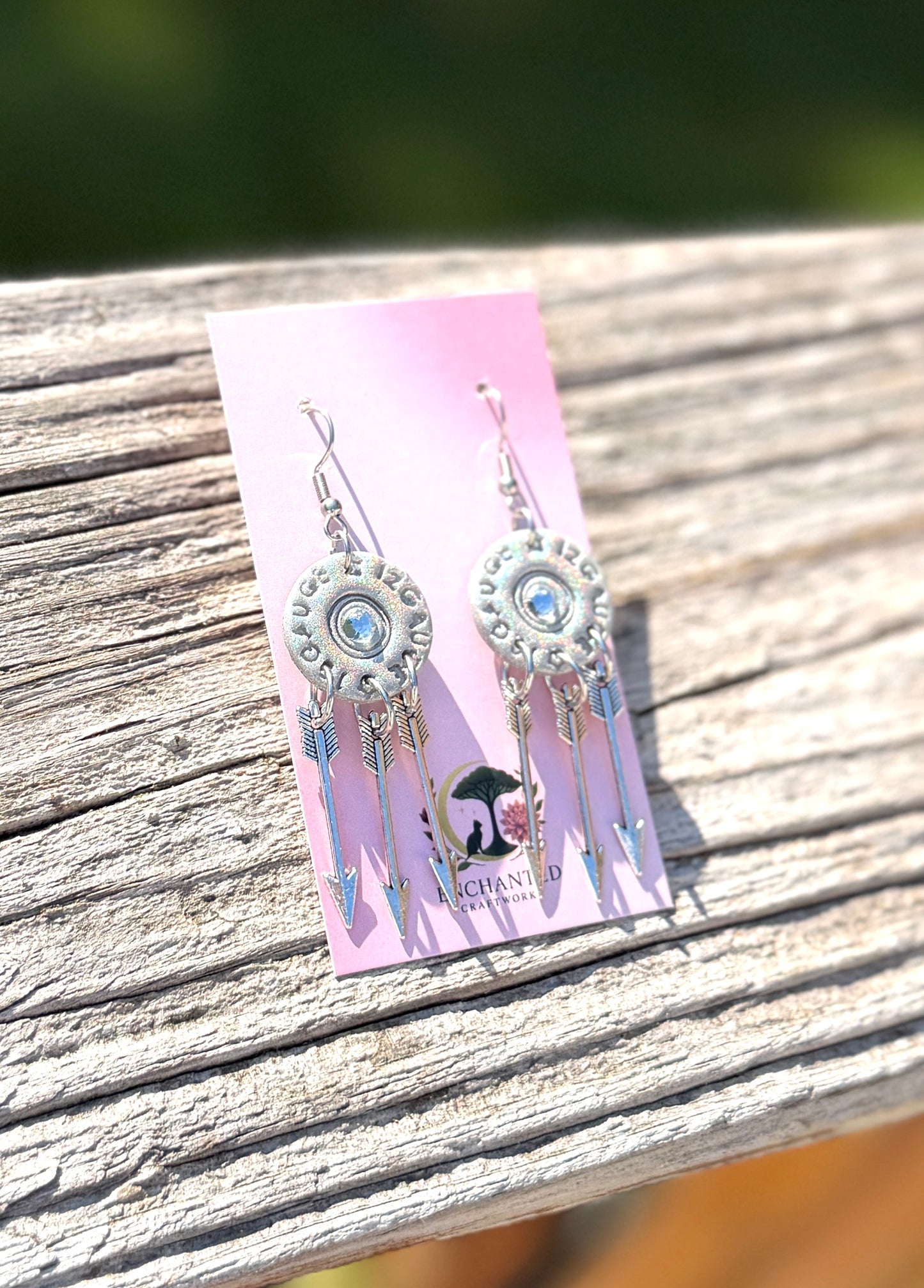 12 Gauge Shell Arrow Dangle Earrings, Western Boho Earrings, Shot Shell Jewelry, Cowgirl Arrow Earrings, Rustic Gift