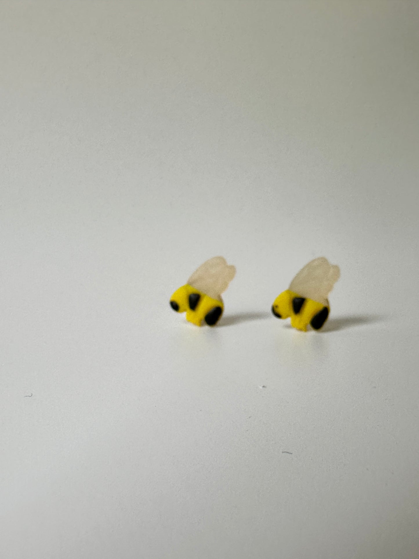 Enchanted Bee Studs – Polymer Clay Earrings