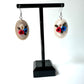 Star-Spangled Patriotic Red White and Blue Cameo Polymer Clay Dangle Earrings