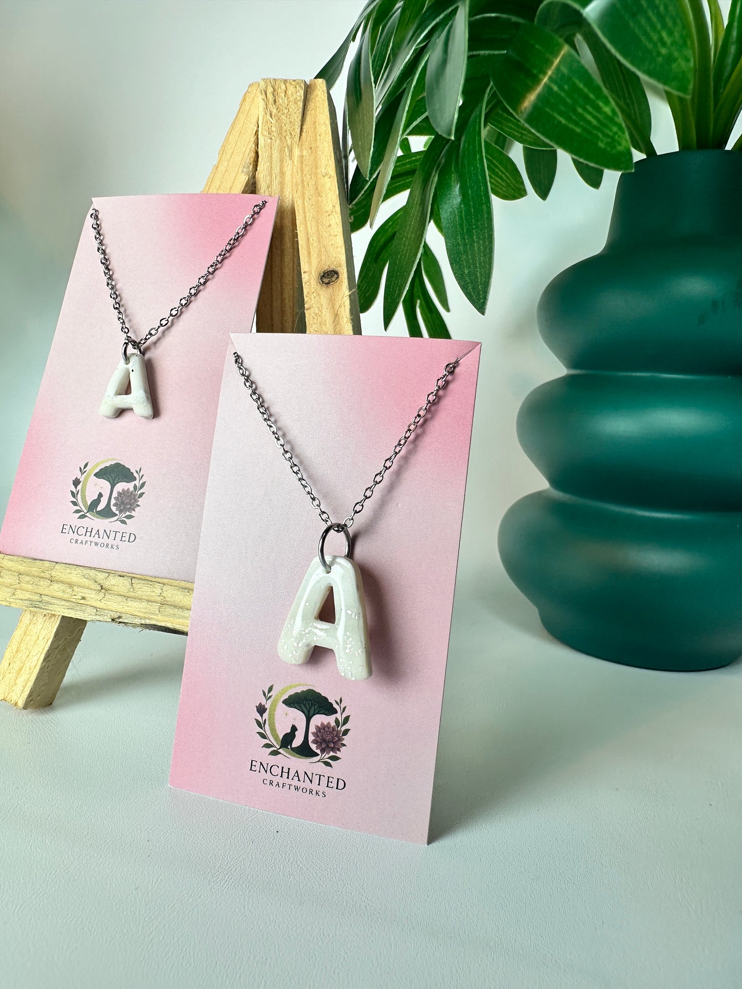 Enchanted Initial Necklace – A Personalized Touch of Magic