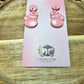 Enchanted Pink Boxing Glove Dangle Earrings