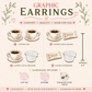 Coffee Lover Stud Earrings, Coffee Cup Graphic Studs, Resin Sealed Lightweight Jewelry