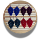 Enchanted Leaf Gemstone Trio Cascade Dangles