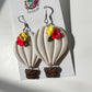 “Up, Up & Away” – Enchanted Hot Air Balloon Polymer Clay Earrings