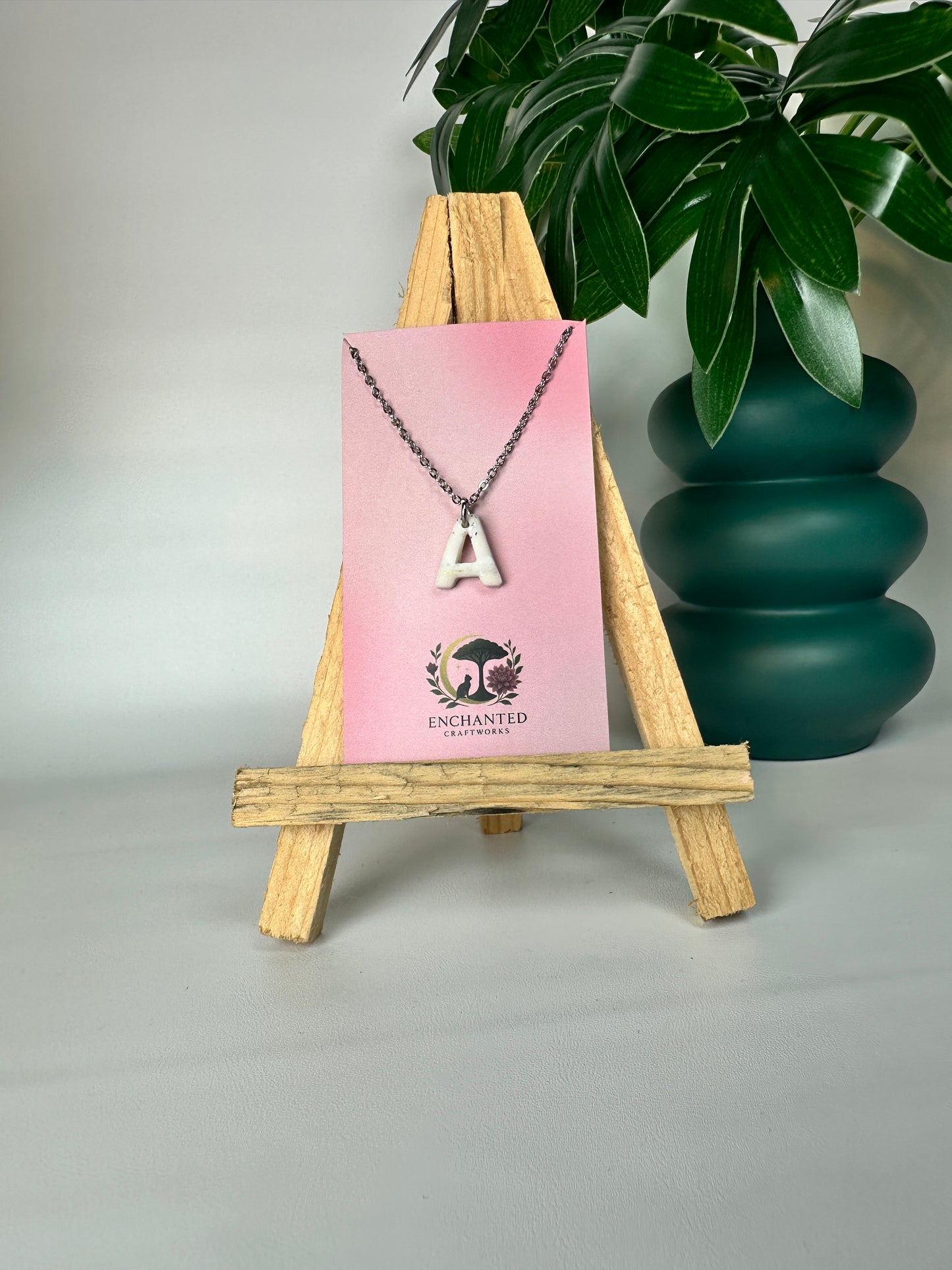 Enchanted Initial Necklace – A Personalized Touch of Magic