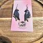Enchanted Raven Polymer Clay Earrings