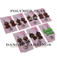 Halloween Dog Clay Earrings, Cute Costume Puppy Dangles, Pumpkin Angel Devil Frankenstein Dog Earrings, Fall Pet Jewelry