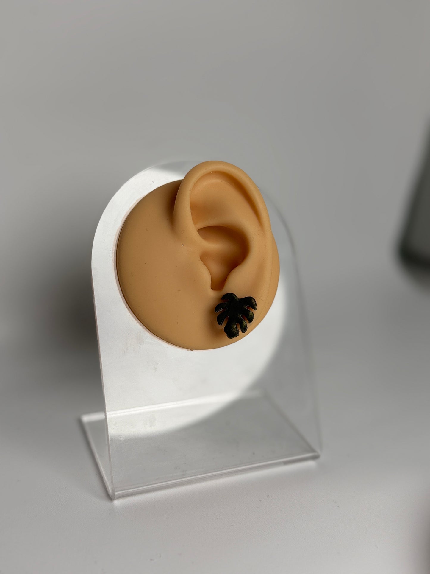 Enchanted Monstera Leaf Studs