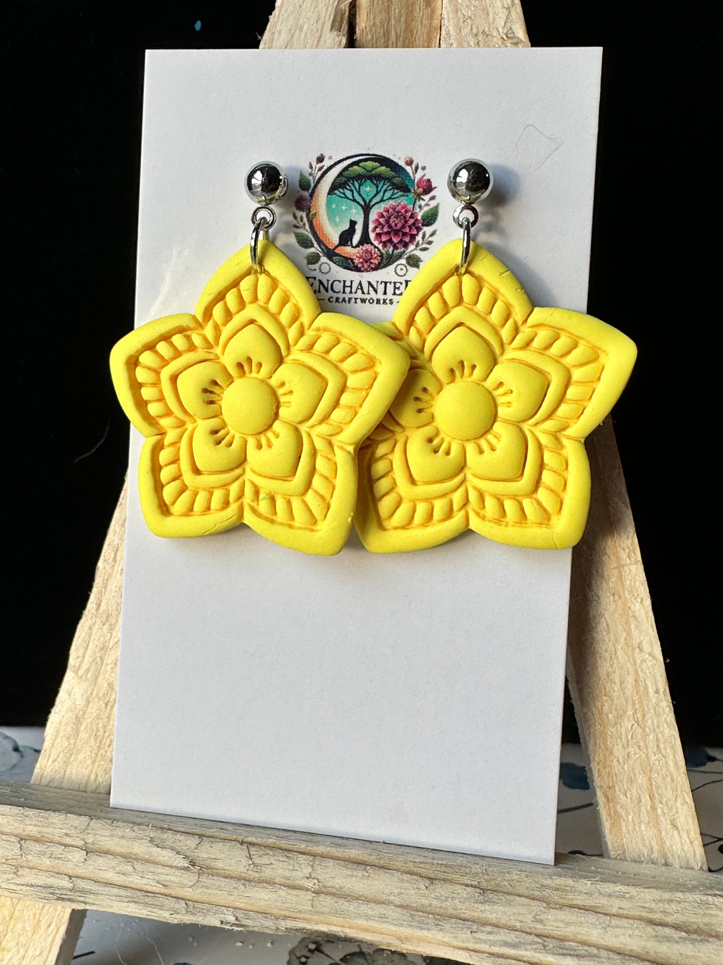 Enchanted Star Flower Dangle Earrings