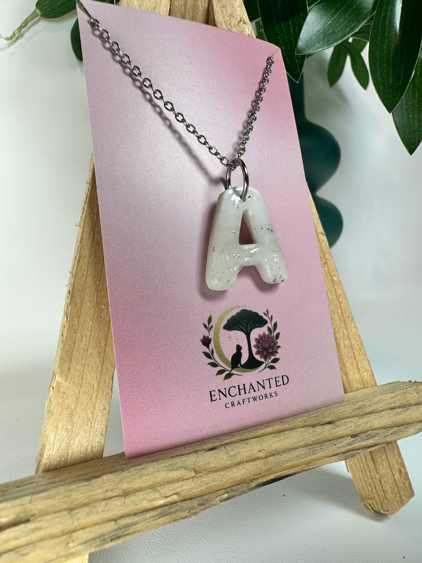 Enchanted Initial Necklace – A Personalized Touch of Magic