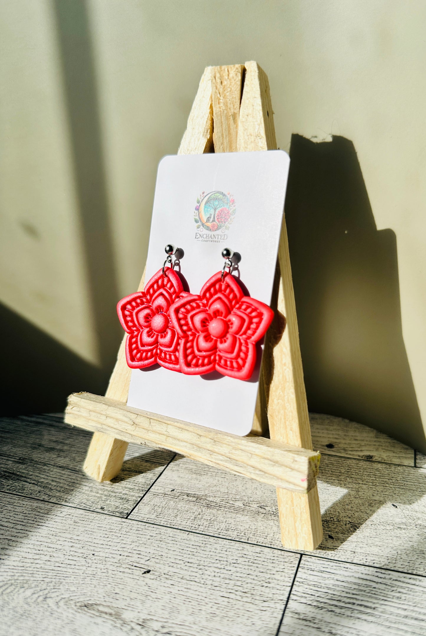 Enchanted Star Flower Dangle Earrings
