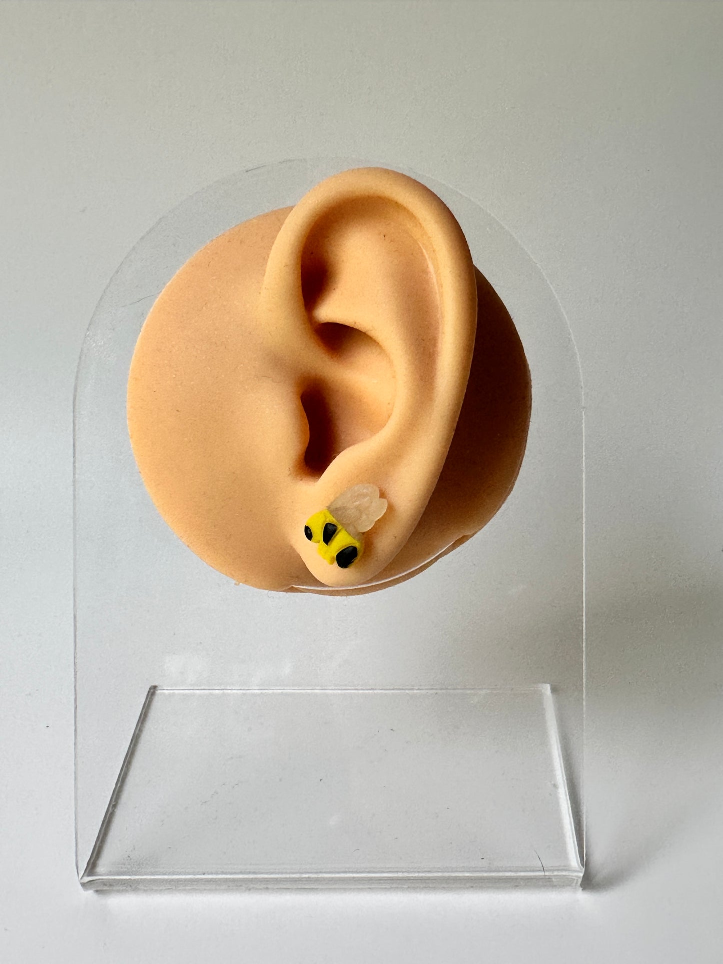 Enchanted Bee Studs – Polymer Clay Earrings