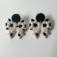 Enchanted Sideline Sports Bows – Polymer Clay Dangle Earrings | Baseball | Basketball | Volleyball | Soccer | Football | Tennis | Golf