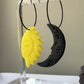 Enchanted Eclipse | Moon and Sun | Polymer Clay Dangle Earrings