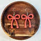 Whimsical Ribbon Rope Polymer Clay Dangle Earrings