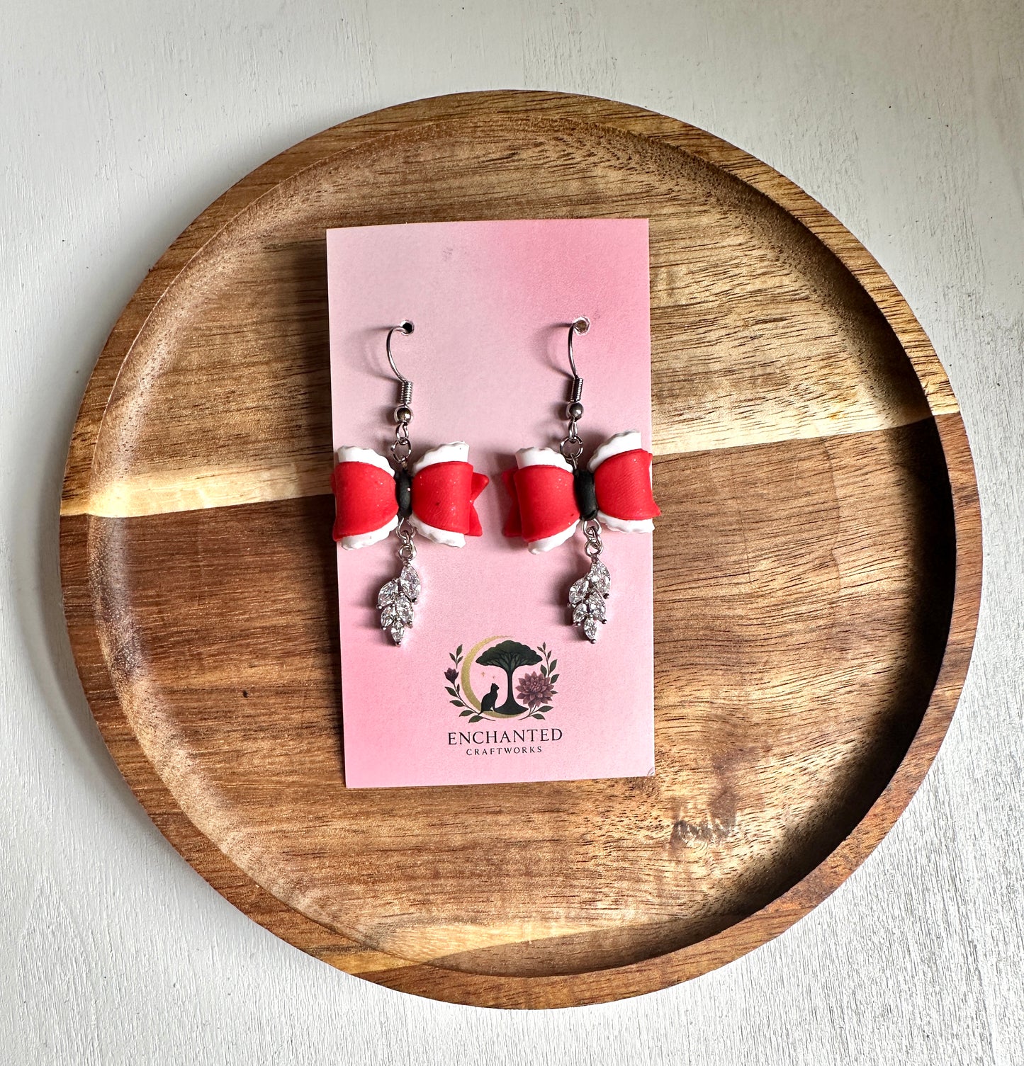 Scarlet Ribbon Elegance Earrings