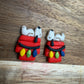 Dog House polymer Clay Dangles Earrings