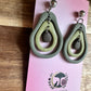 Avocado Polymer Clay Dangle Earrings