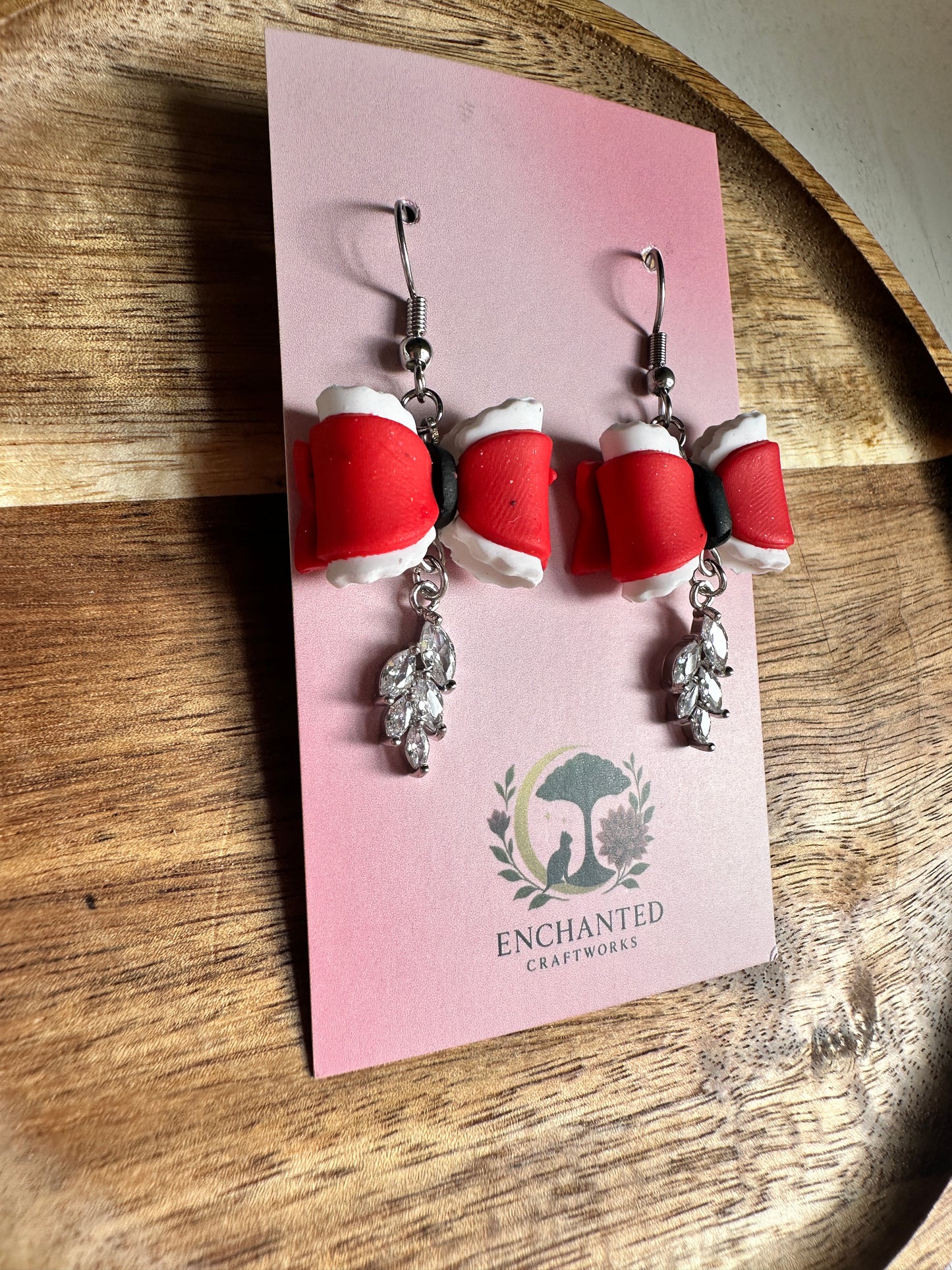 Scarlet Ribbon Elegance Earrings
