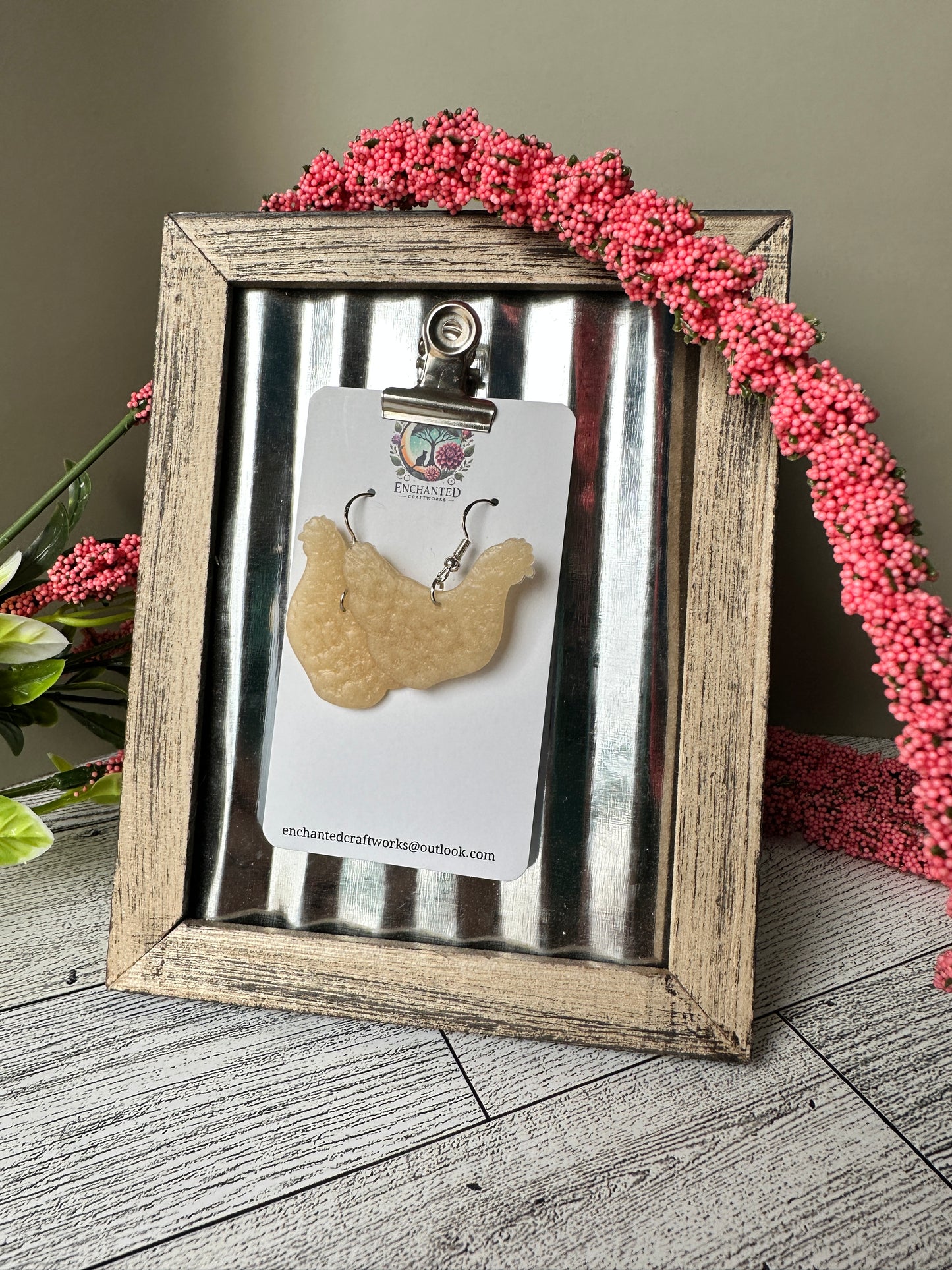Chicken Dangle Earrings