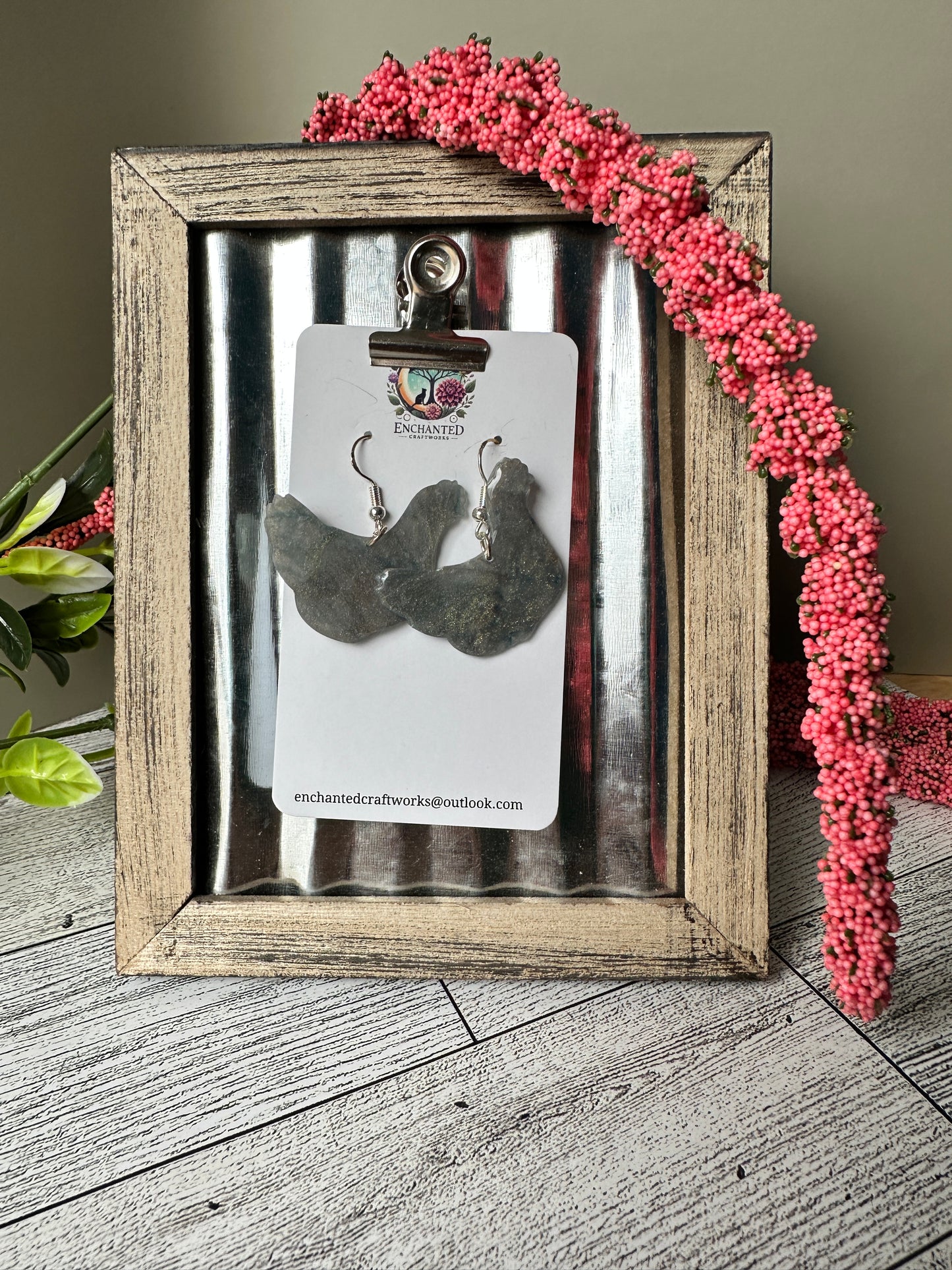 Chicken Dangle Earrings