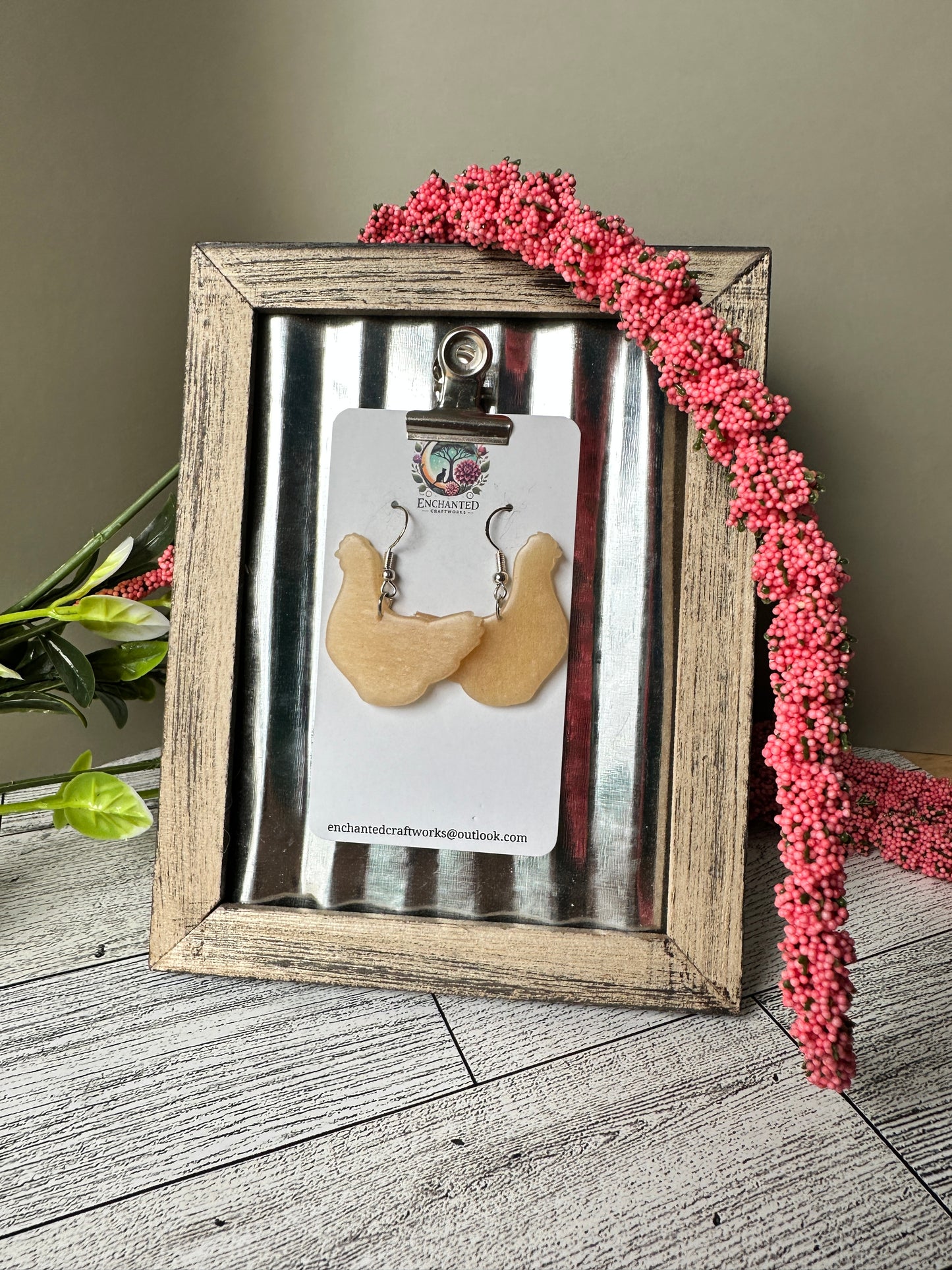 Chicken Dangle Earrings