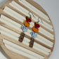 Back to school Heart Stack | Teacher Polymer  Clay Dangle Earrings