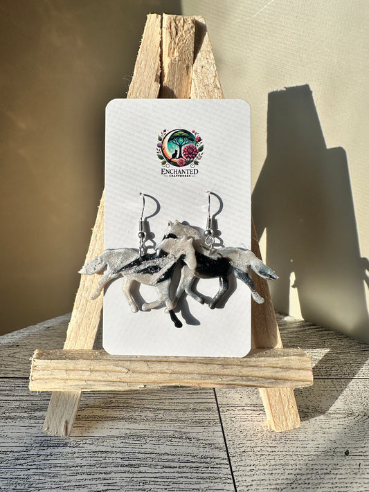 Wild Spirit Dangles – Running Horse Earrings
