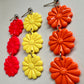 Enchanted Daisy Dangles – Handcrafted Polymer Clay Earrings
