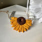 Enchanted Sunflower Stud Earring and Necklace Combo
