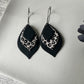 Enchanted Wildleaf | Teardrop Polymer Clay Dangle Hoop Earrings