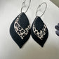 Enchanted Wildleaf | Teardrop Polymer Clay Dangle Hoop Earrings