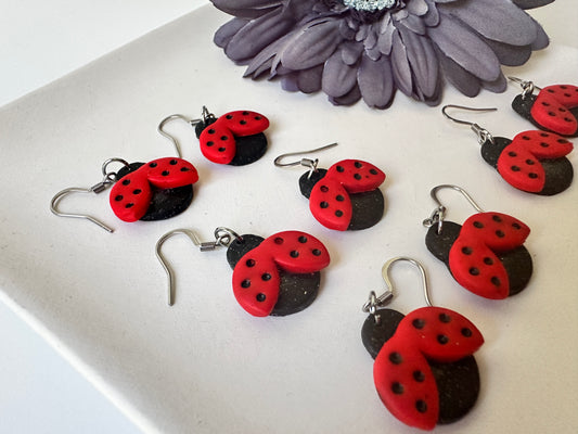 Enchanted Ladybug Dangles