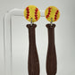 Enchanted Batter Up | Baseball and Softball | Sports Polymer Clay Dangle Earrings