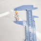 Custom Birthday Candle Numbers Polymer Clay Charms | Personalized Dangle Earrings