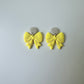 Enchanted Sideline Sports Bows – Polymer Clay Dangle Earrings | Baseball | Basketball | Volleyball | Soccer | Football | Tennis | Golf