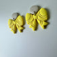Enchanted Sideline Sports Bows – Polymer Clay Dangle Earrings | Baseball | Basketball | Volleyball | Soccer | Football | Tennis | Golf
