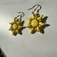 Golden Sunshine | Sun Polymer Clay Dangles