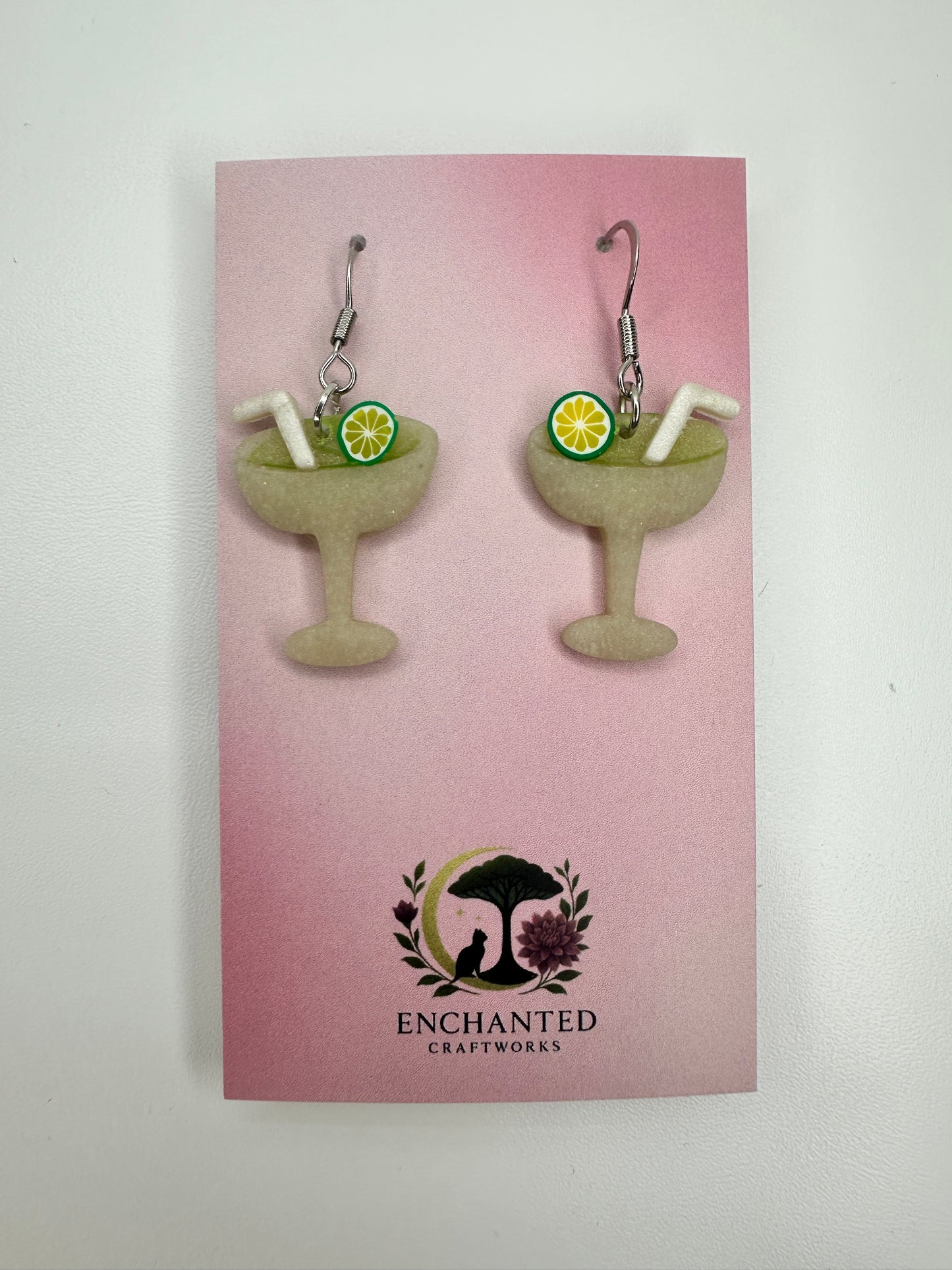 Enchanted Margarita Dangles - Polymer Clay Earrings