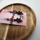 Sword & Serpent Rose Earrings – Dark Fantasy Polymer Clay Jewelry