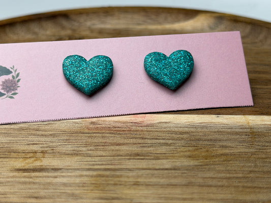 Enchanted Heart Studs