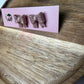 Small Hand-Folded Bow Studs – Handmade Polymer Clay Earrings
